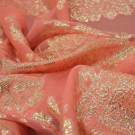 metallic jacquard chiffon fabric|Metallic Chiffon Fabric .